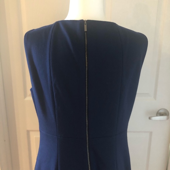 TAHARI color block navy black dress NWOT - Picture 10 of 11